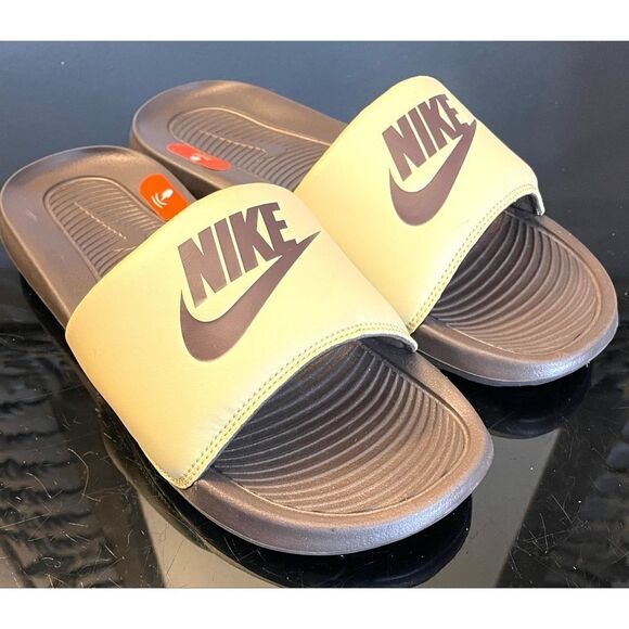 Nike Victori One Slide Wheat Grass Baroque Brown CN9675-701 Men 8 NWOB - Picture 1 of 10